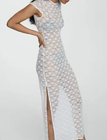 Rochie de plaja Mango, alb