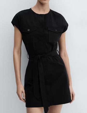 Rochie scurta Mango, negru