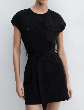 Rochie scurta Mango, negru