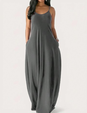 Rochie lunga SHEIN, gri