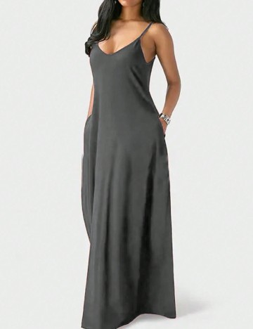 Rochie lunga SHEIN, gri