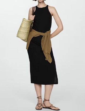 Rochie medie Mango, negru