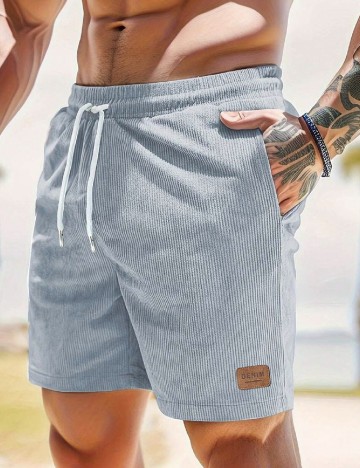 Pantaloni scurti SHEIN, albastru