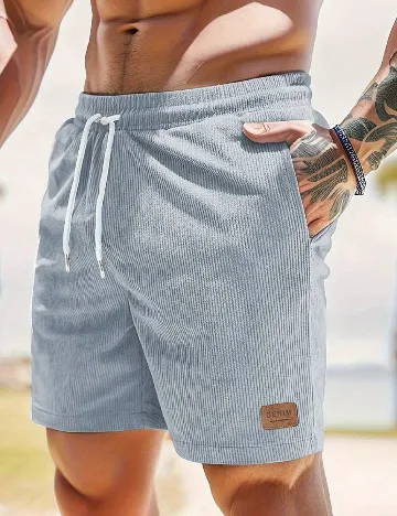 Pantaloni scurti SHEIN, albastru