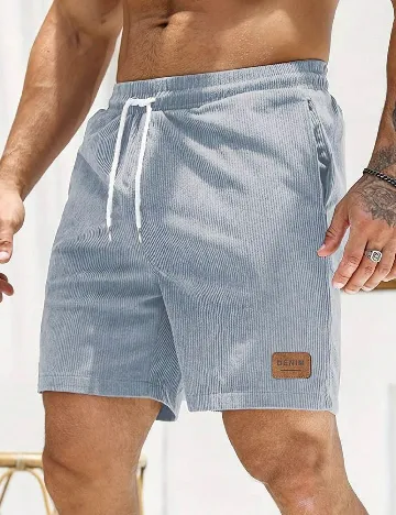 Pantaloni scurti SHEIN, albastru