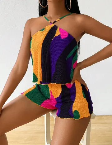 Salopeta SHEIN, mix culori