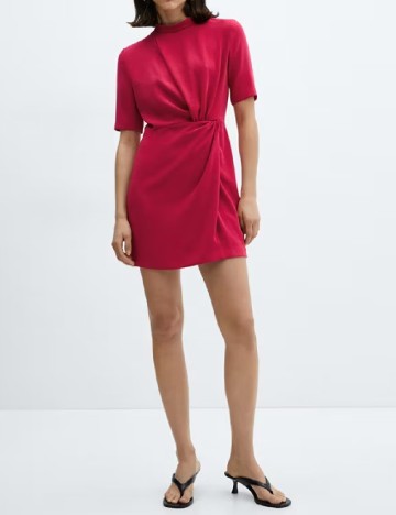 Rochie scurta Mango, roz