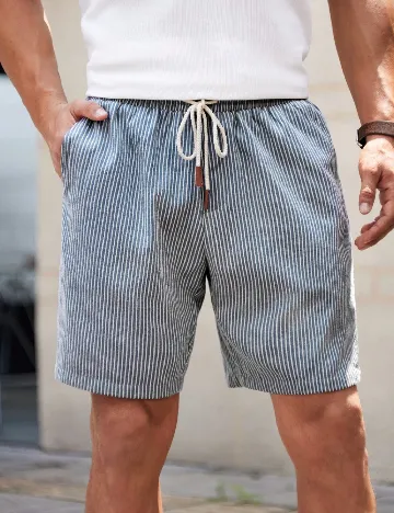 Pantaloni scurti SHEIN, albastru