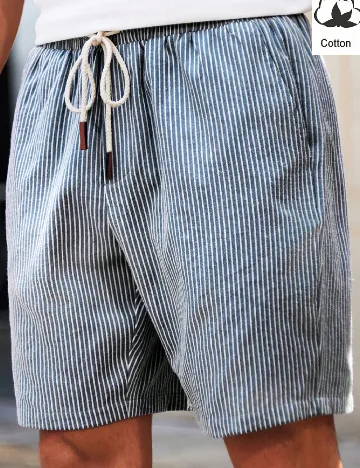 Pantaloni scurti SHEIN, albastru