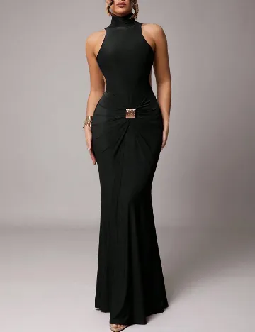 Rochie lunga Silquee, negru
