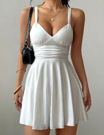 Rochie scurta SHEIN, alb