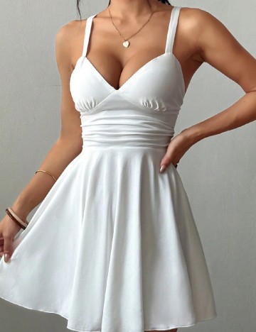 Rochie scurta SHEIN, alb