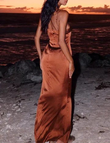 Rochie lunga SHEIN, maro