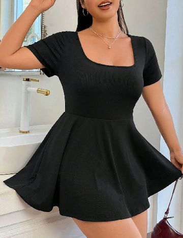 Salopeta SHEIN CURVE, negru