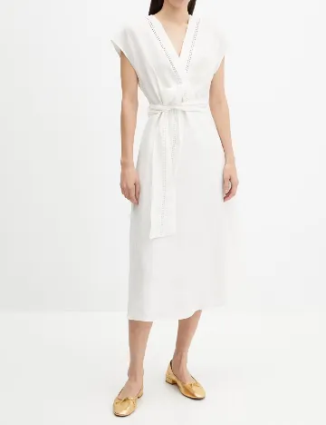 Rochie medie Mango, alb