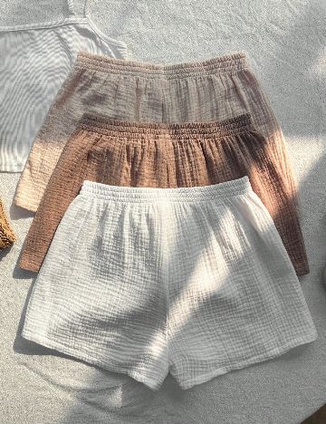 Set Pantaloni scurti 3 perechi Shein Kids, mix culori