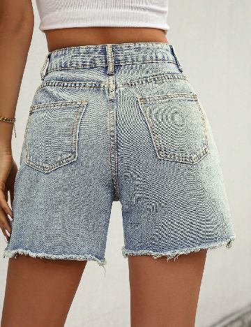 Pantaloni scurti SHEIN, albastru