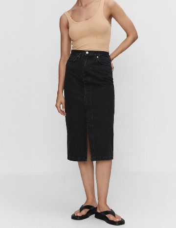 Fusta Mango, negru