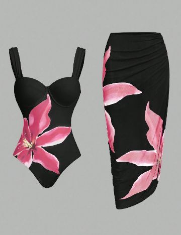 Costum de baie SHEIN, negru