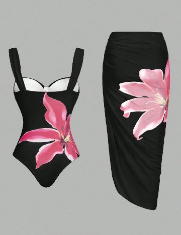 Costum de baie SHEIN, negru