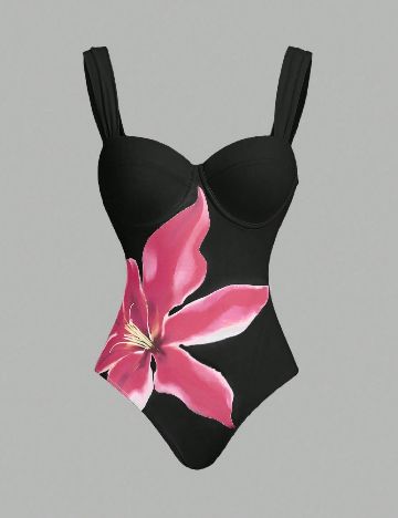 Costum de baie SHEIN, negru