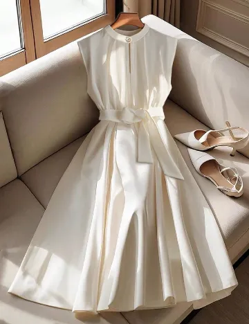 Rochie medie SHEIN, crem