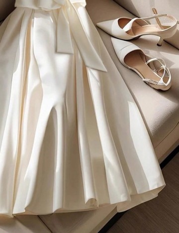 Rochie medie SHEIN, crem