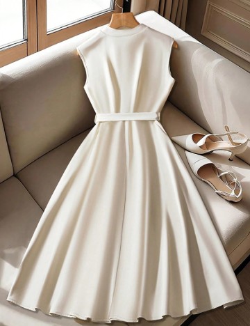 Rochie medie SHEIN, crem