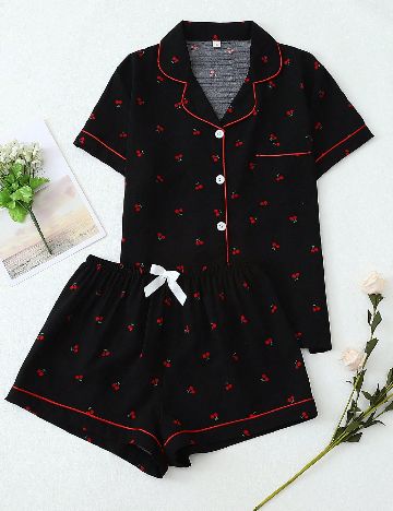 Pijama SHEIN, negru