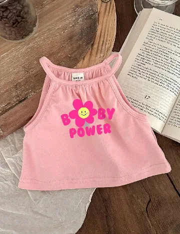 Set topuri 3 bucati Shein Kids, mix culori