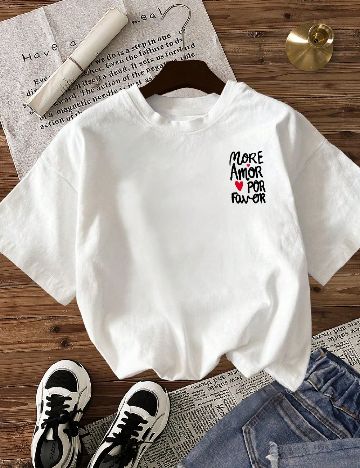 Tricou SHEIN, alb