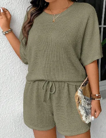 Compleu SHEIN CURVE, verde