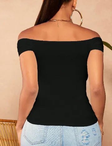 Top SHEIN CURVE, negru