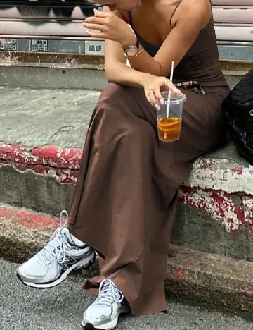 Rochie lunga SHEIN, maro