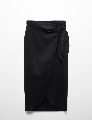 Fusta Mango Violeta, negru