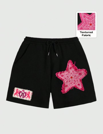Pantaloni scurti Romwe, negru