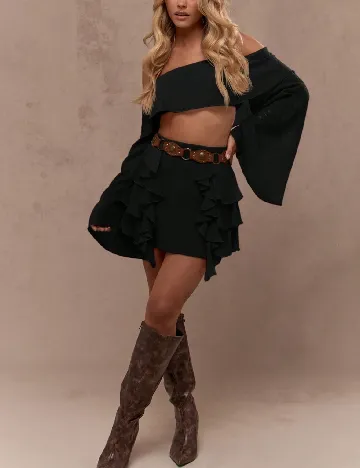 Fusta Missguided, negru