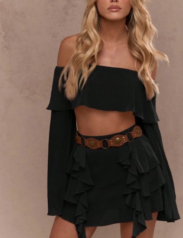 Fusta Missguided, negru