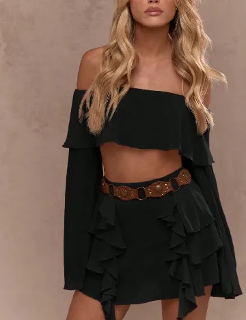 Fusta Missguided, negru