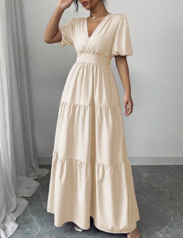 Rochie lunga SHEIN, crem