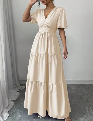 Rochie lunga SHEIN, crem