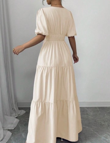 Rochie lunga SHEIN, crem