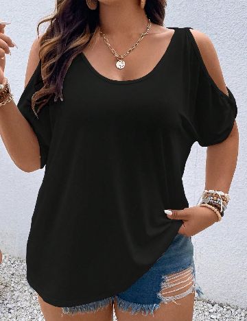 Tricou SHEIN CURVE, negru
