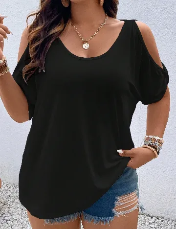 Tricou SHEIN CURVE, negru