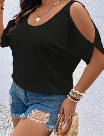 Tricou SHEIN CURVE, negru
