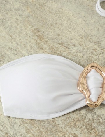 Costum de baie SHEIN, alb
