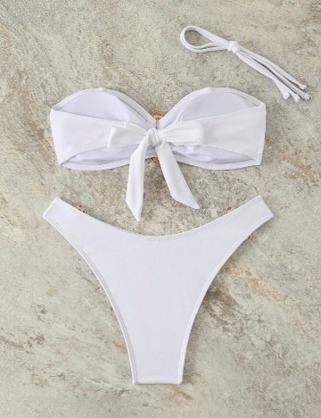 Costum de baie SHEIN, alb