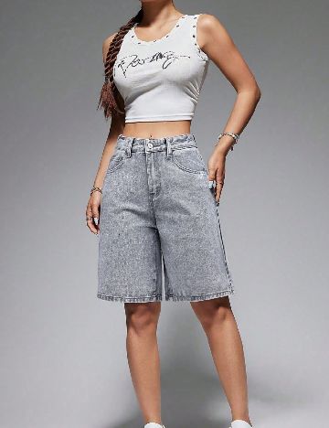 Pantaloni scurti SHEIN, gri