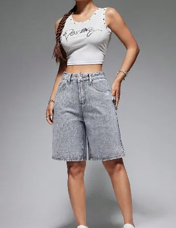 Pantaloni scurti SHEIN, gri