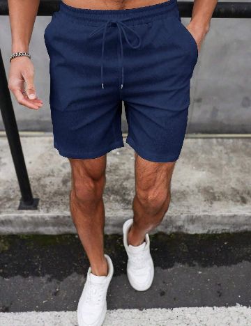 Pantaloni scurti SHEIN, bleumarin